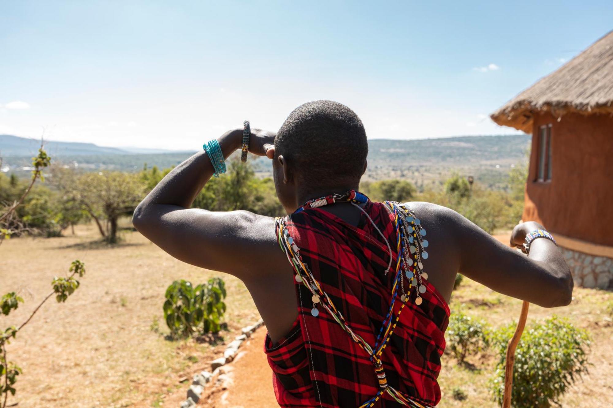 Africa Safari Maasai Boma Villa Serengeti Exterior foto