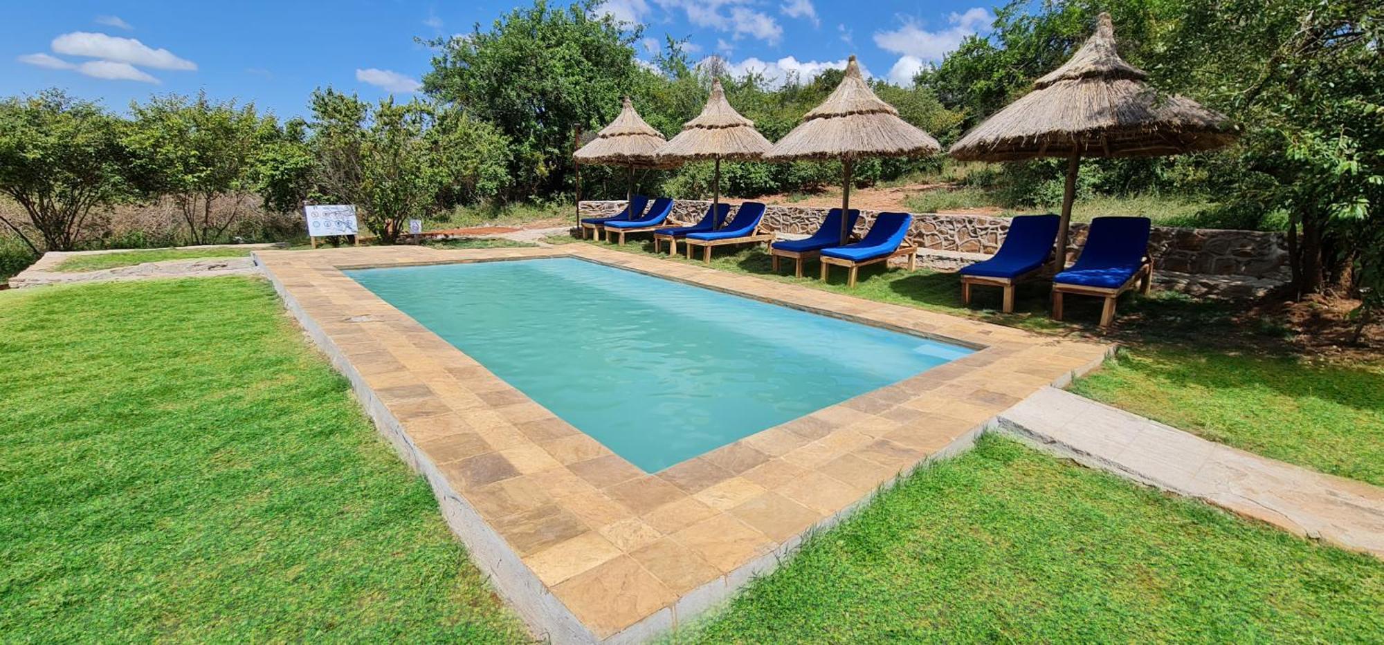 Africa Safari Maasai Boma Villa Serengeti Exterior foto