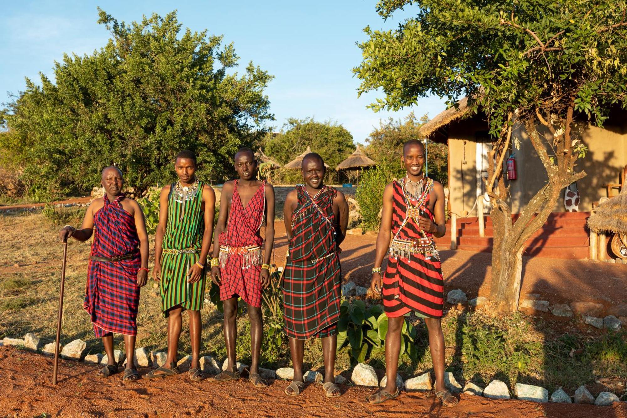 Africa Safari Maasai Boma Villa Serengeti Exterior foto