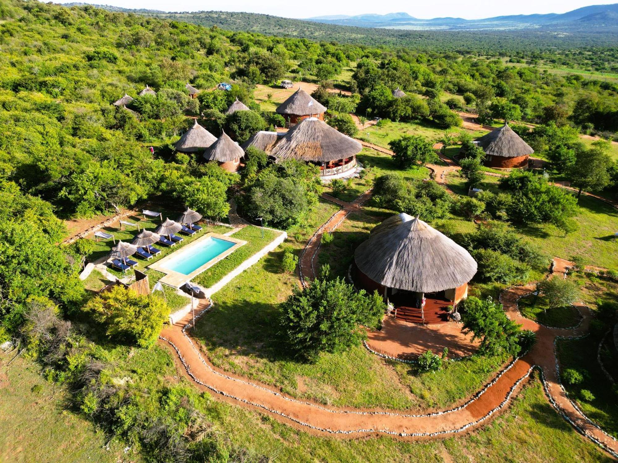 Africa Safari Maasai Boma Villa Serengeti Exterior foto